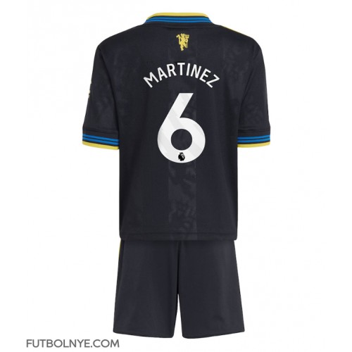 Camiseta Manchester United Lisandro Martinez #6 Tercera Equipación para niños 2025-26 manga corta (+ pantalones cortos)